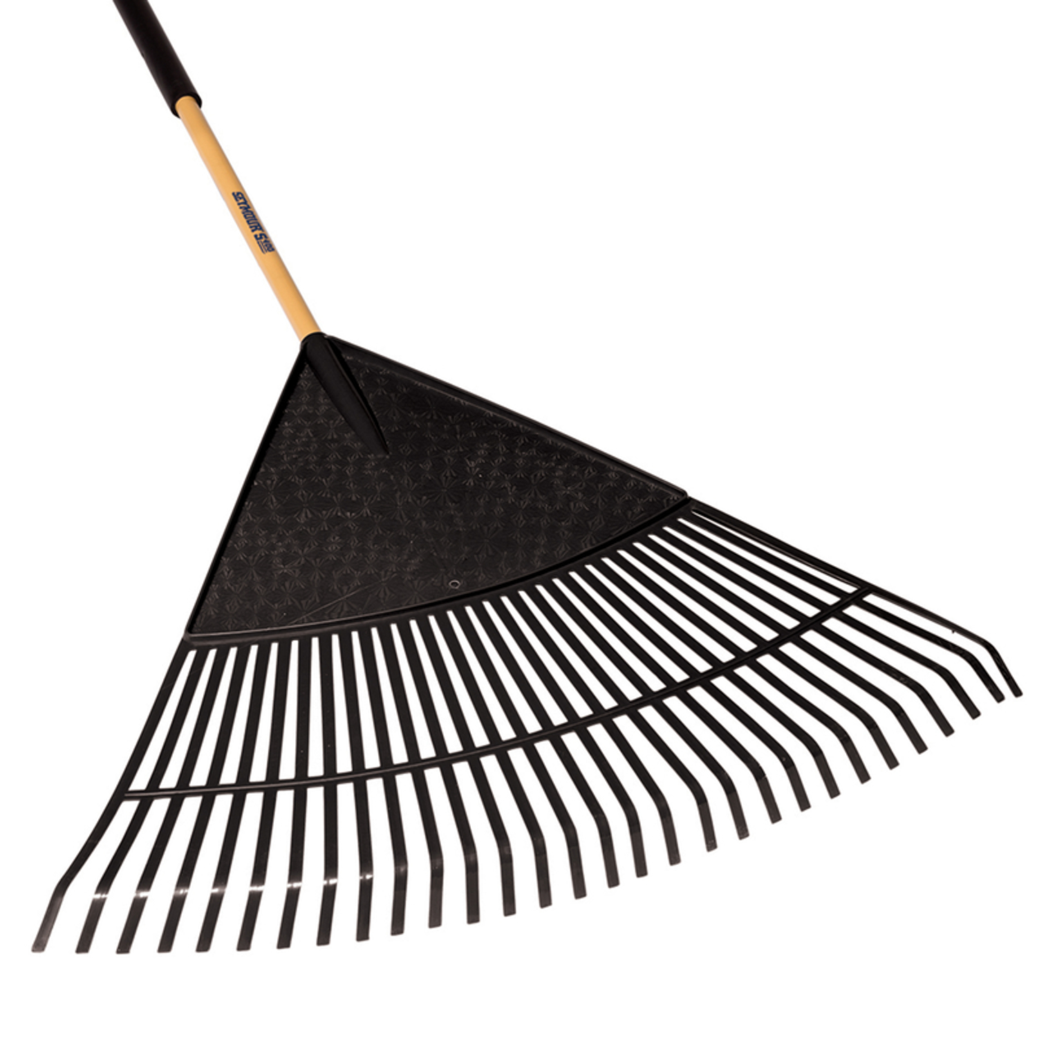 Seymour S400 Jobsite 71 in. 30 Tine Poly Leaf Rake Wood Handle