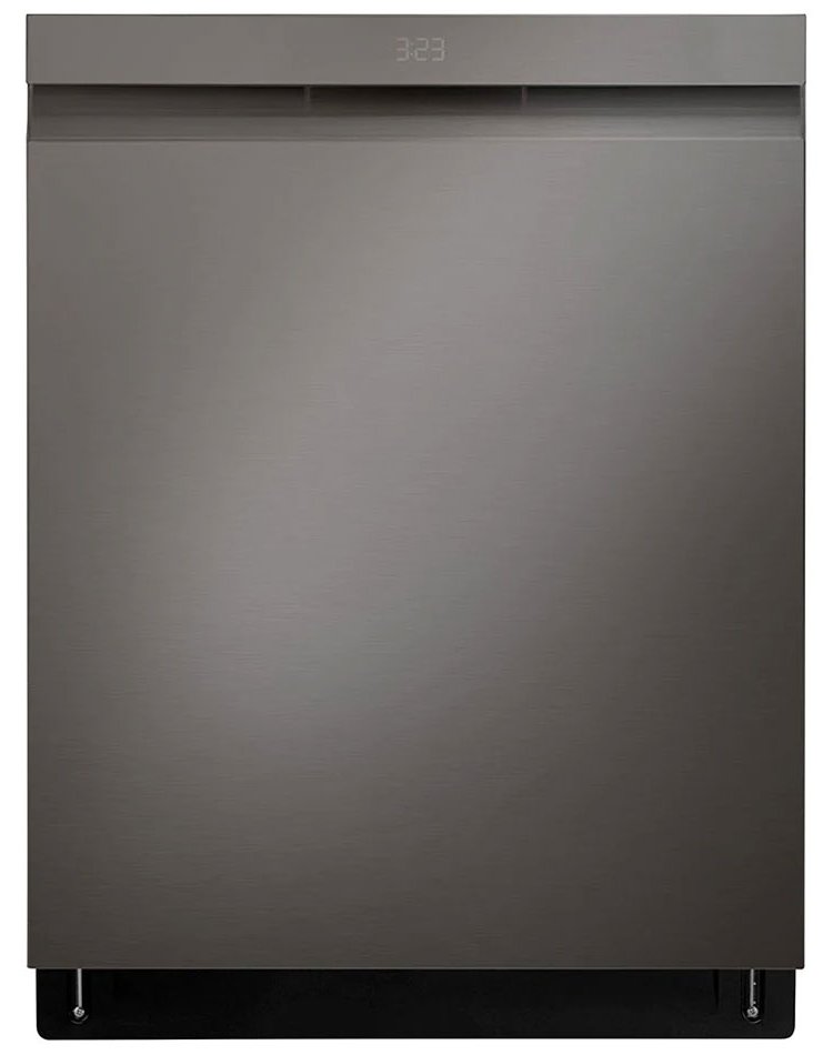 LG PrintProof Black Stainless Steel Smart Top Control Dishwasher With QuadWash Pro， TrueSteam And Dynamic Dry