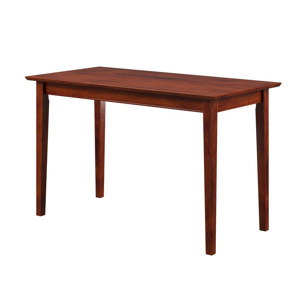 AFI 48 in. Rectangular Walnut Writing Desk with Solid Wood Material AH11104