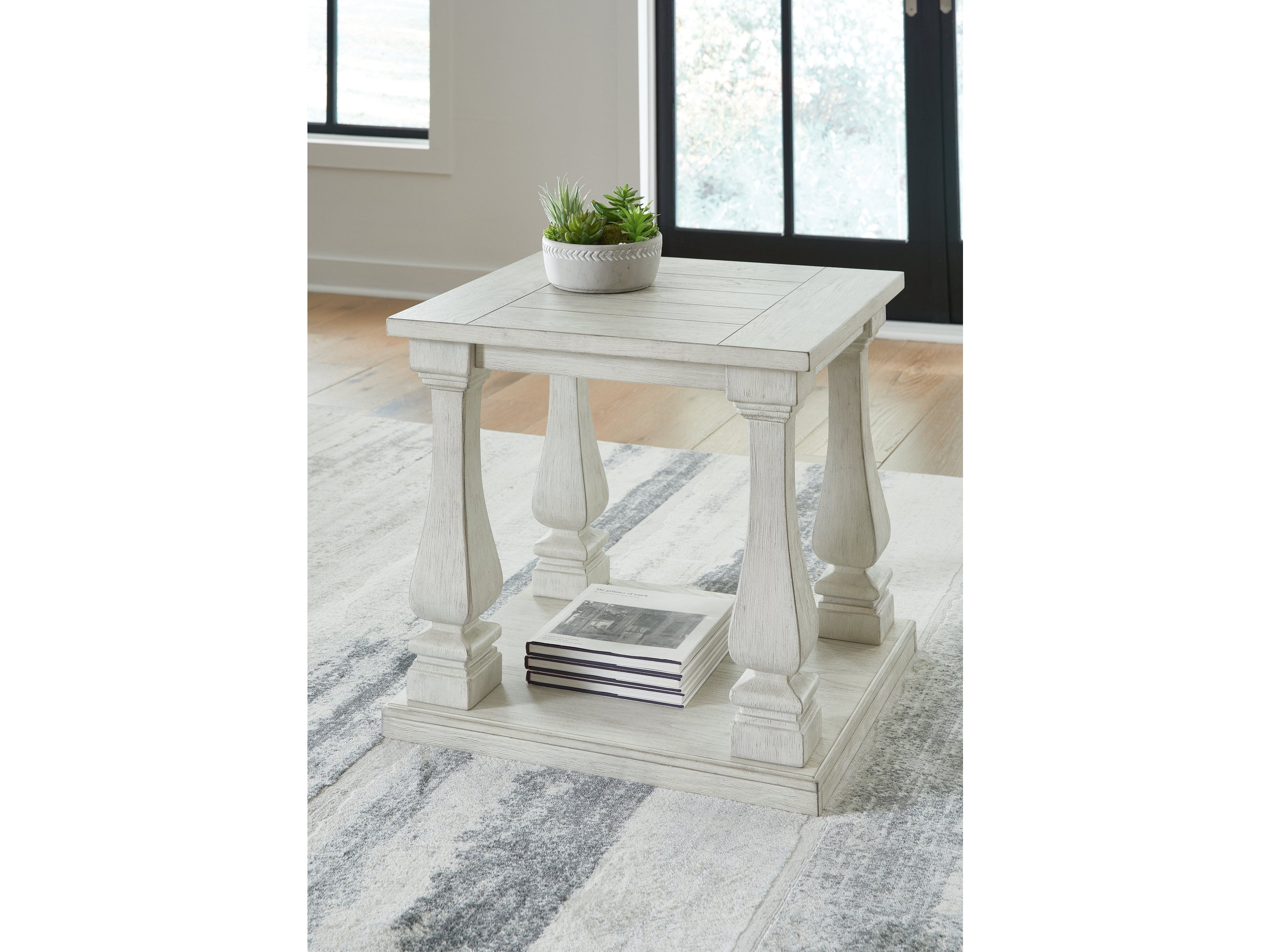 (Online Special Price) Arlendyne Antique White End Table