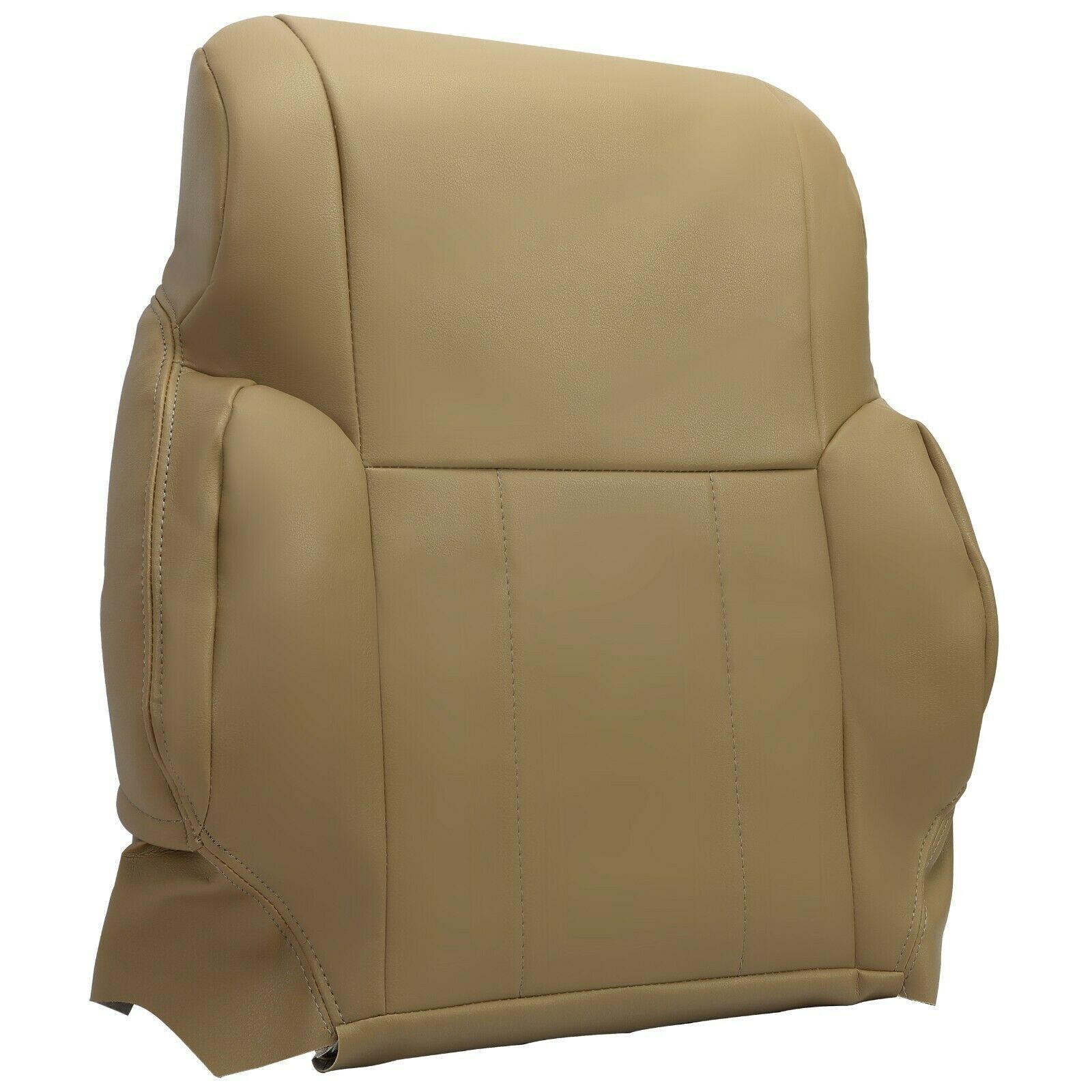 For 1996-02 Toyota 4Runner Driver Top Upper lean back Leather Seat Cover OAK Tan