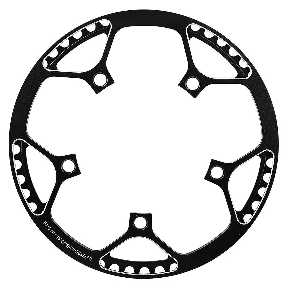 Meijun 53t Cnc Aluminum Alloy Mountain Bike Single Crank Chain Ring Repair Parts (black)