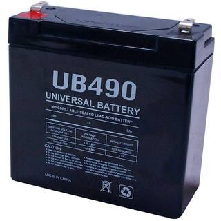 UPG 4-Volt 9 Ah F1 Terminal Sealed Lead Acid (SLA) AGM Rechargeable Battery UB490