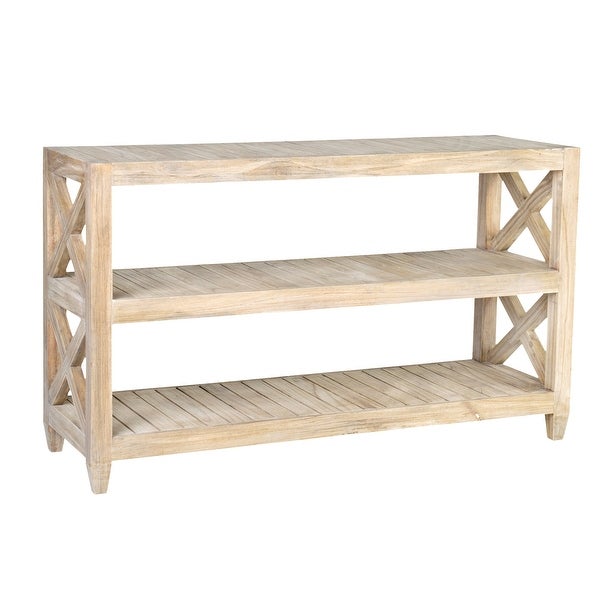 East at Main Unfinished Mindi Wood Rustic Console Table