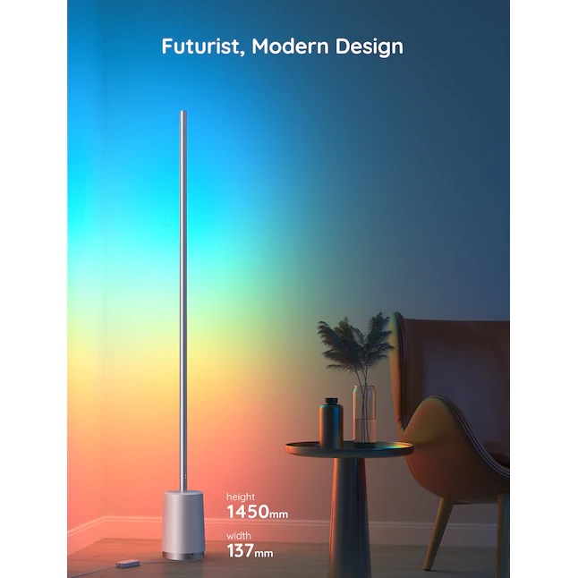 Govee Lyra Floor Lamp Color Changing Stick Floor Lamp