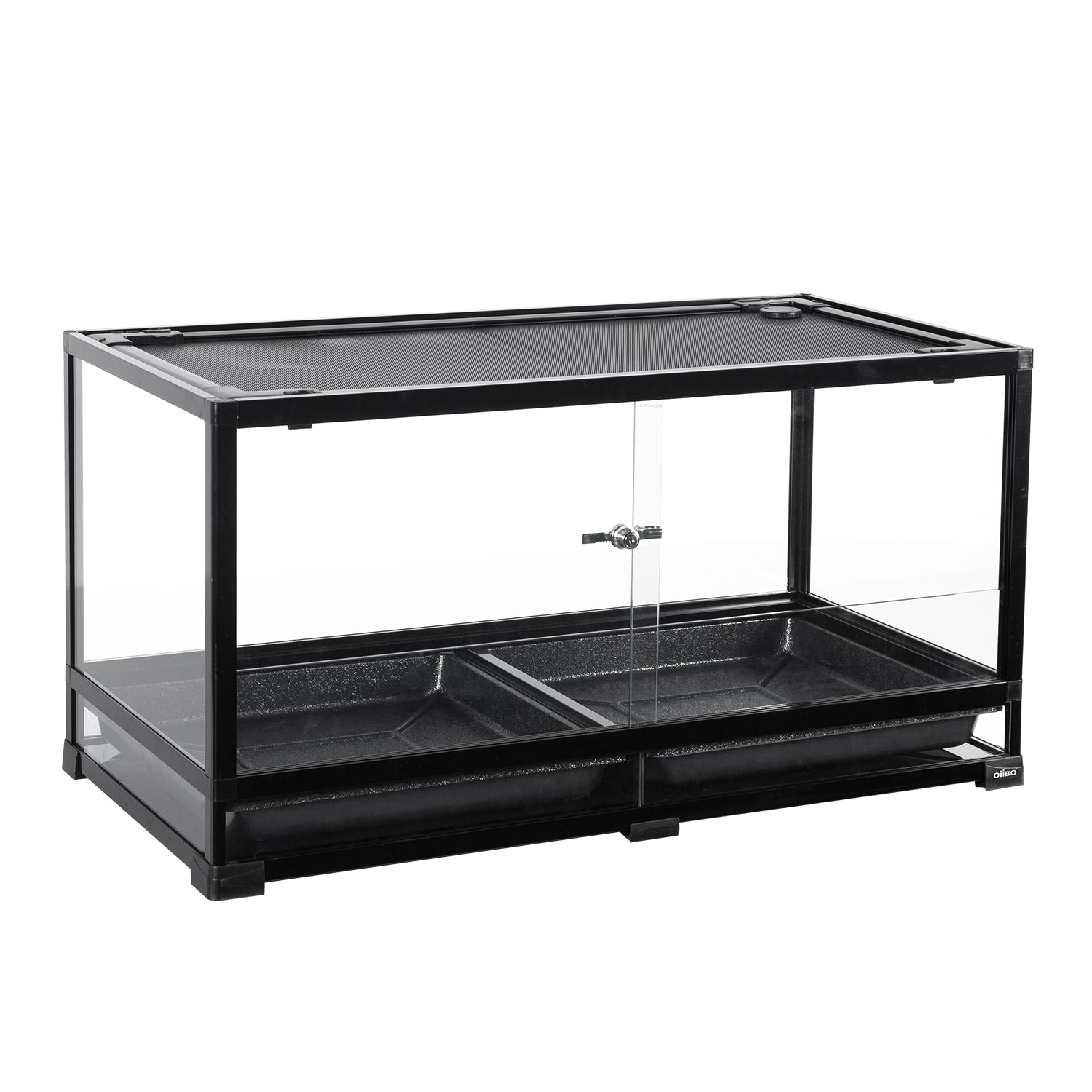 REPTIZOO  40 Gallon Reptile Glass Terrarium with Drawers for Pet