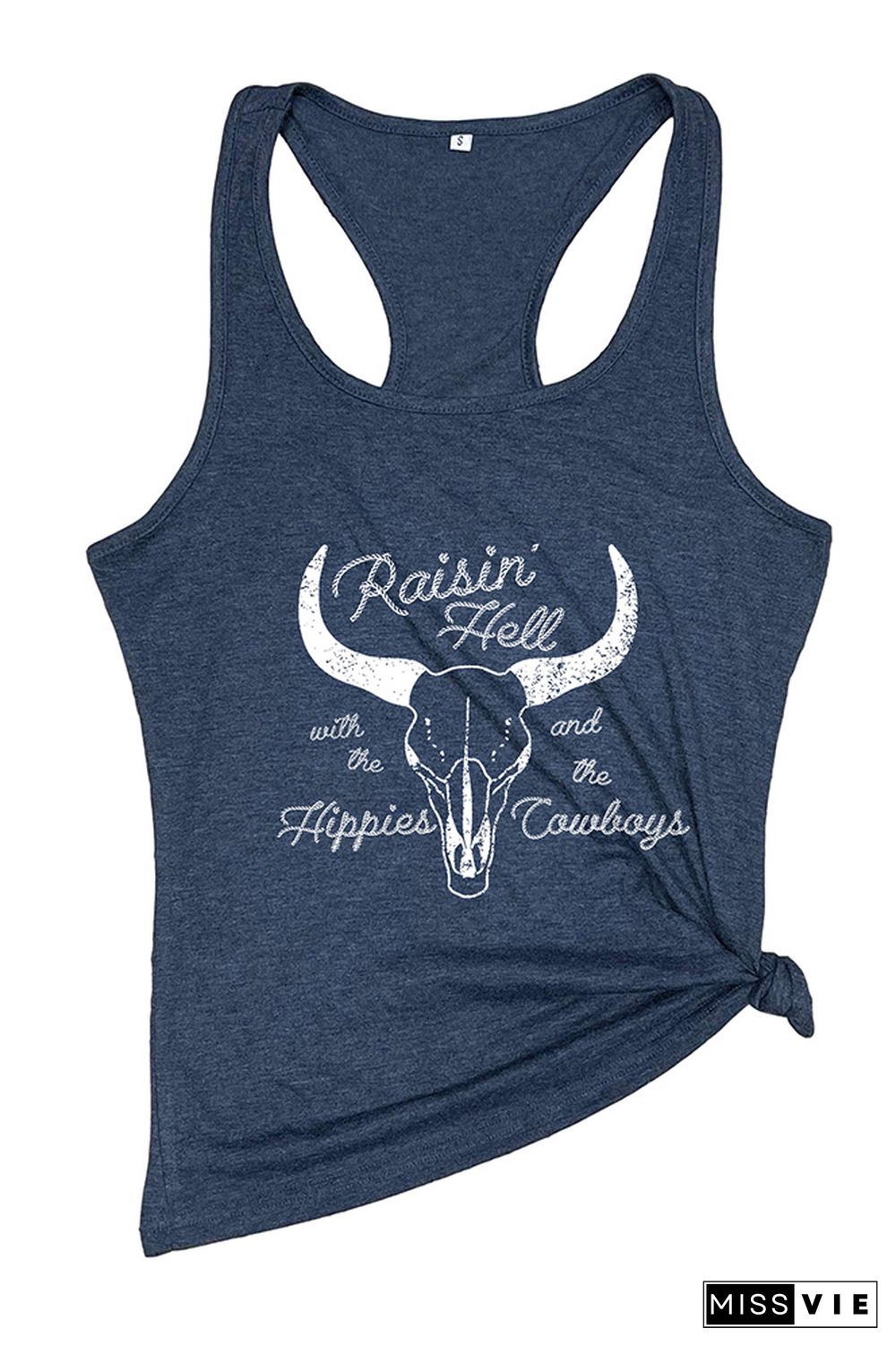 Raising hell with the hippies and the cowboys Tank Top Wholesale