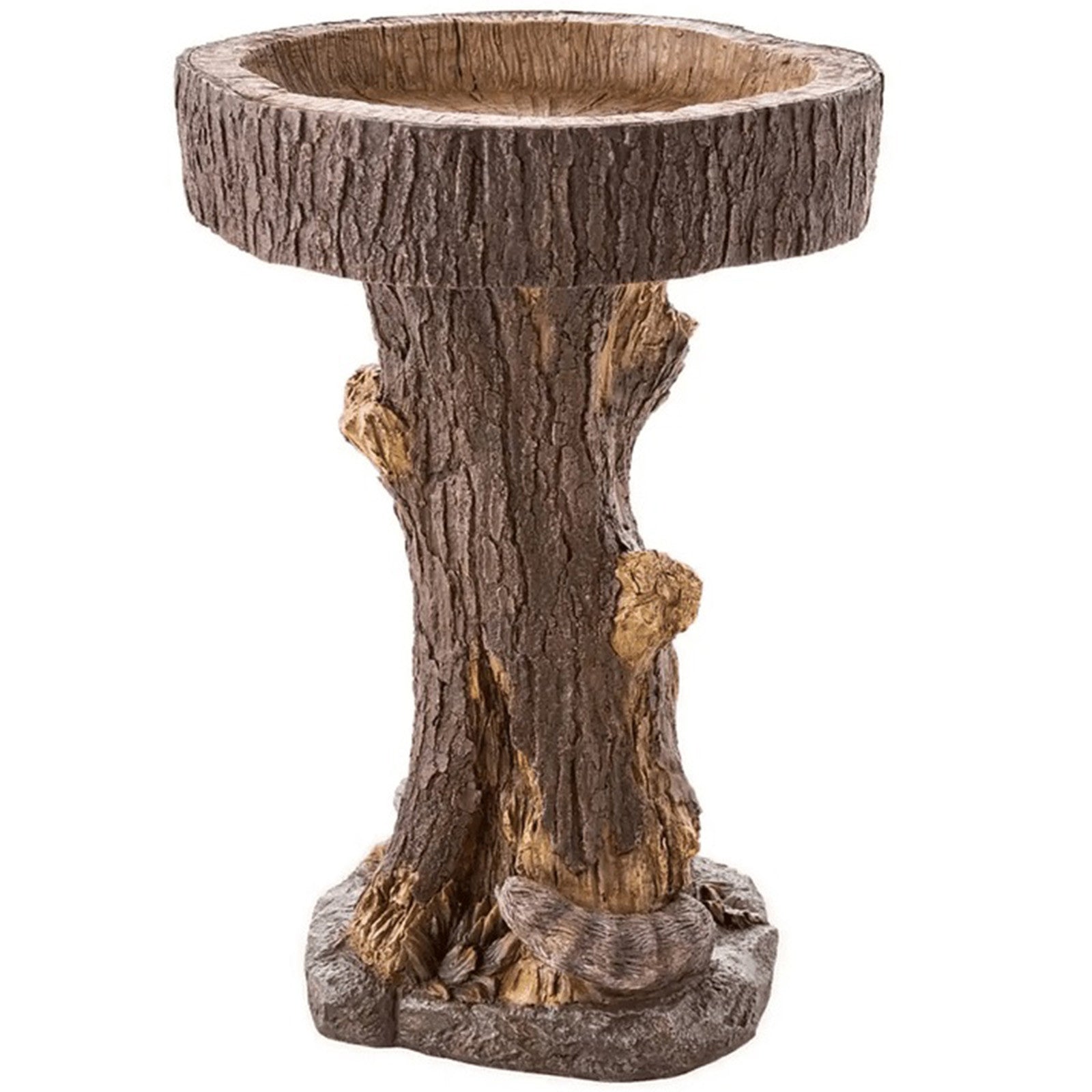 New Year Clearance 2022! Beautiful Sunflower Bird Bath Brown Pedestal Handmade For Outdoor