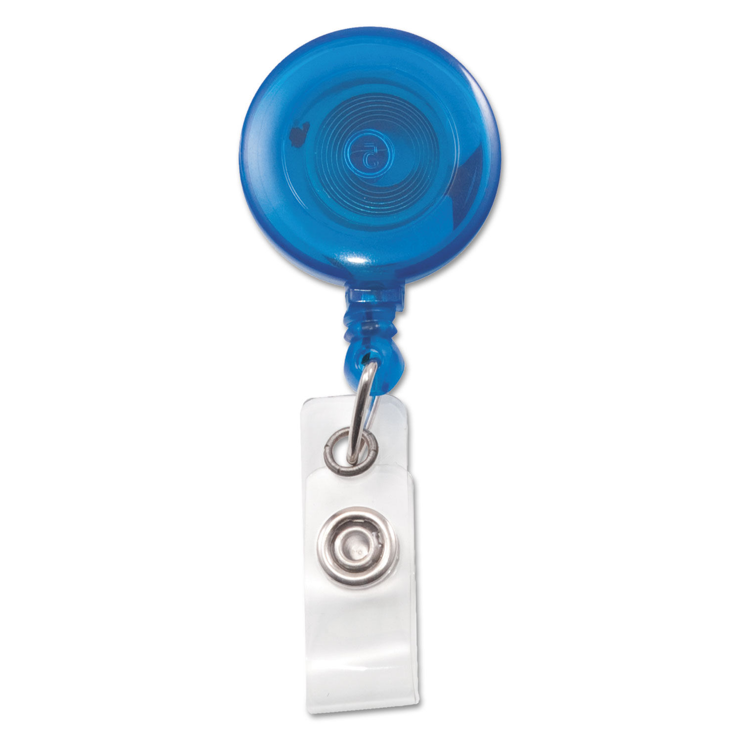 Translucent Retractable ID Card Reel by Advantus AVT75472