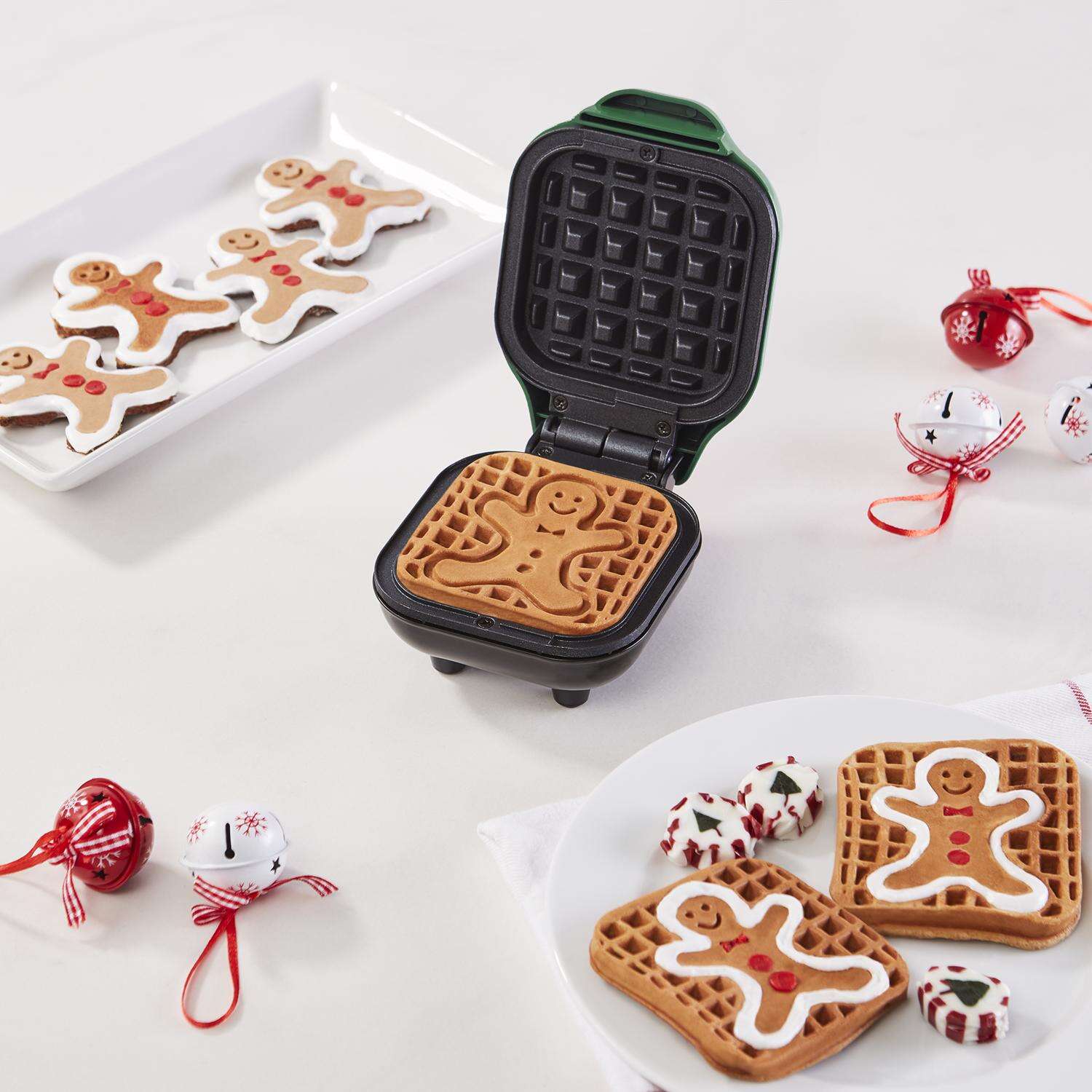 Rise by Dash 1 waffle Green Aluminum Waffle Maker