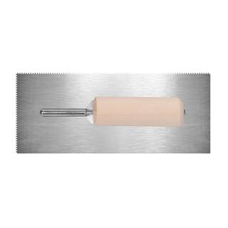 ROBERTS 116 in. x 116 in. x116 in. Square Notch Pro Vinyl Flooring Trowel with Wood Handle 49768