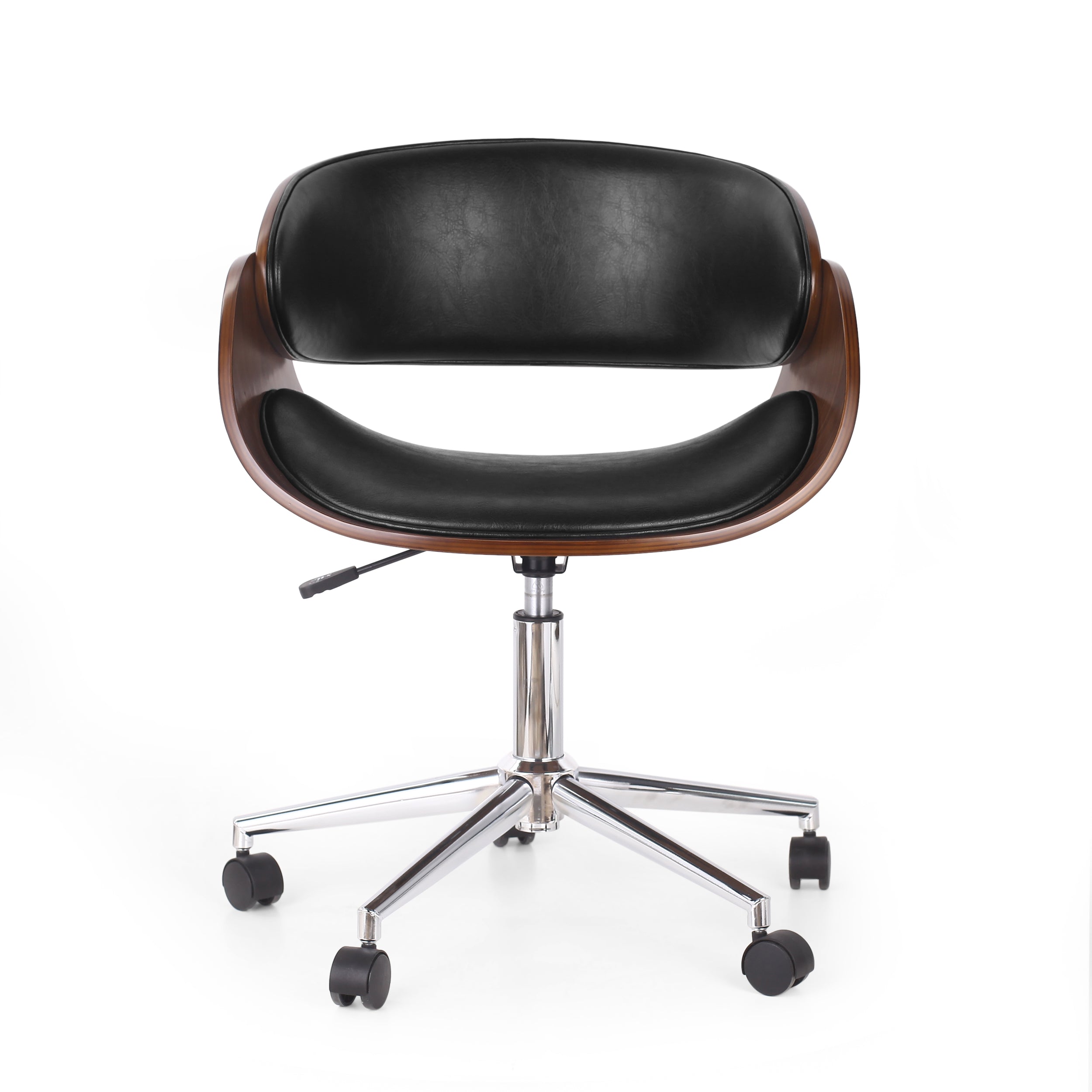 Stillmore Mid-Century Modern Upholstered Swivel Office Chair