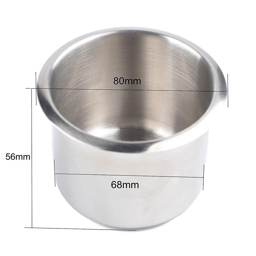 Single Stainless Steel Cup Holder Small Drop-in Anti-spill Storage Solution Or Replacement Item For Poker Table Work Desk Car Custom Build Diy Project