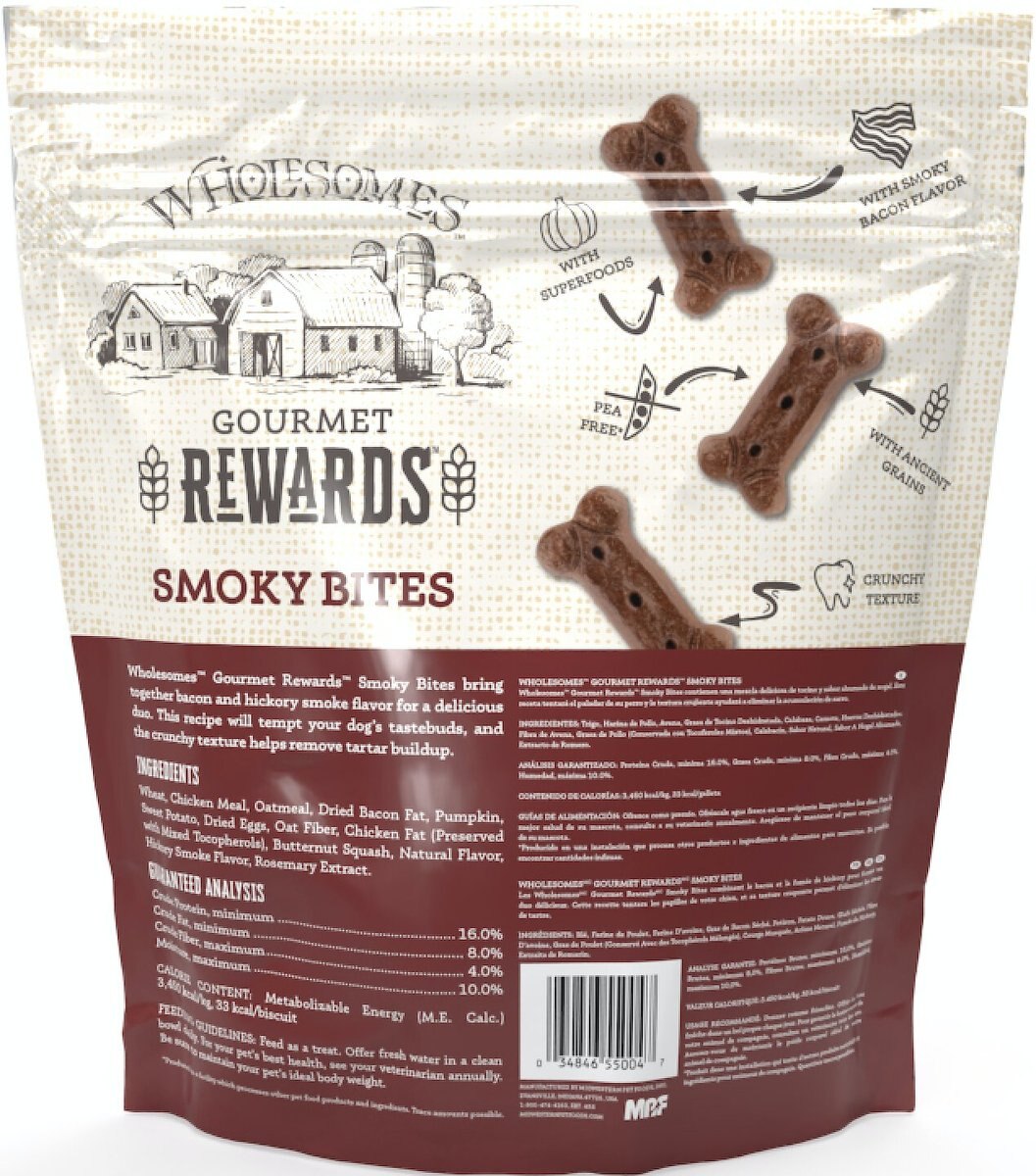 Wholesomes Rewards Smoky Bites Biscuit Dog Treats