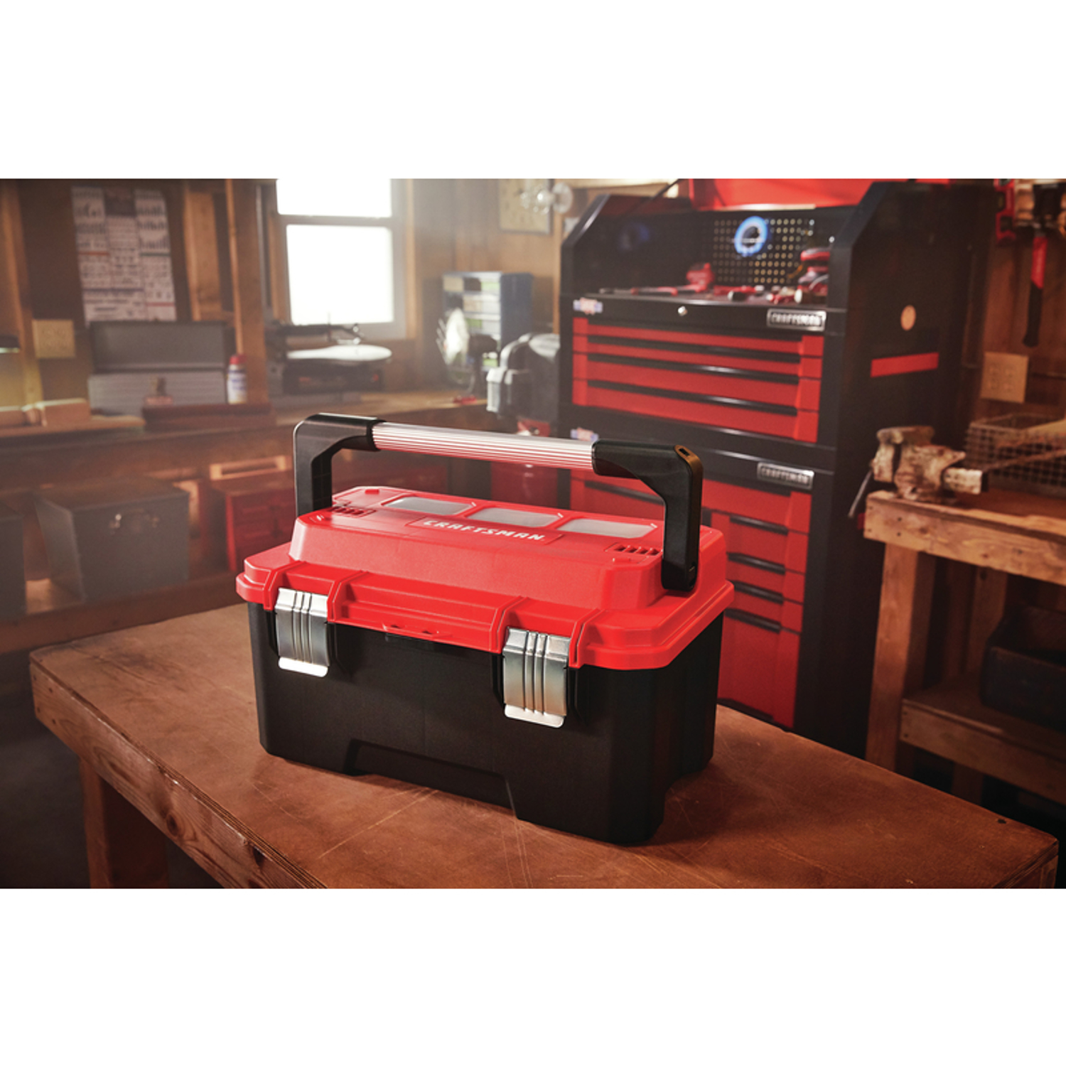 Craftsman Pro 20 in. Cantilever Tool Box 1257 cu in Black/Red