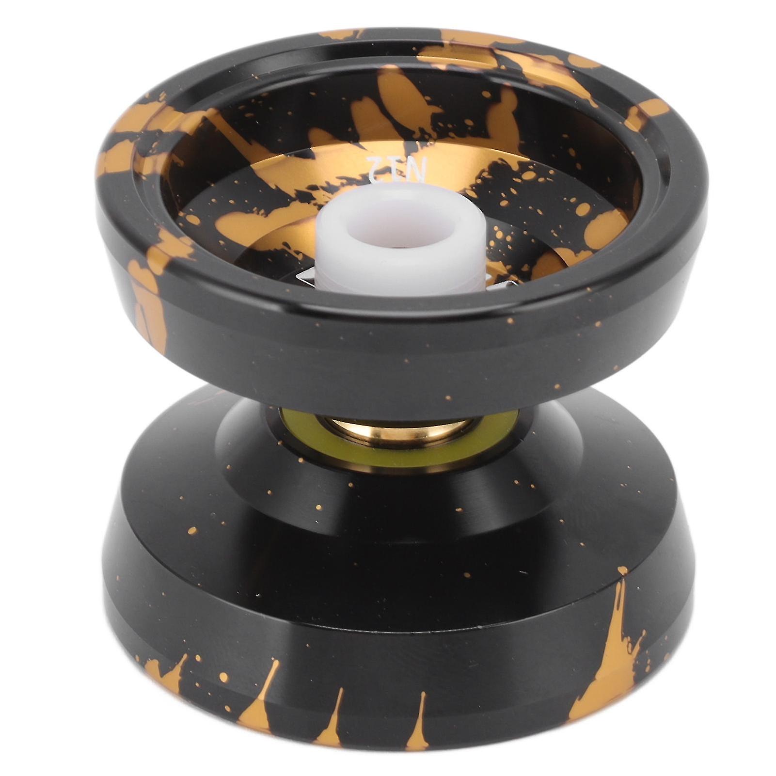 Black Gold Yoyo Advanced Player Funny Fashionable Alloy Yoyo Toy Birthday Gift for Competition