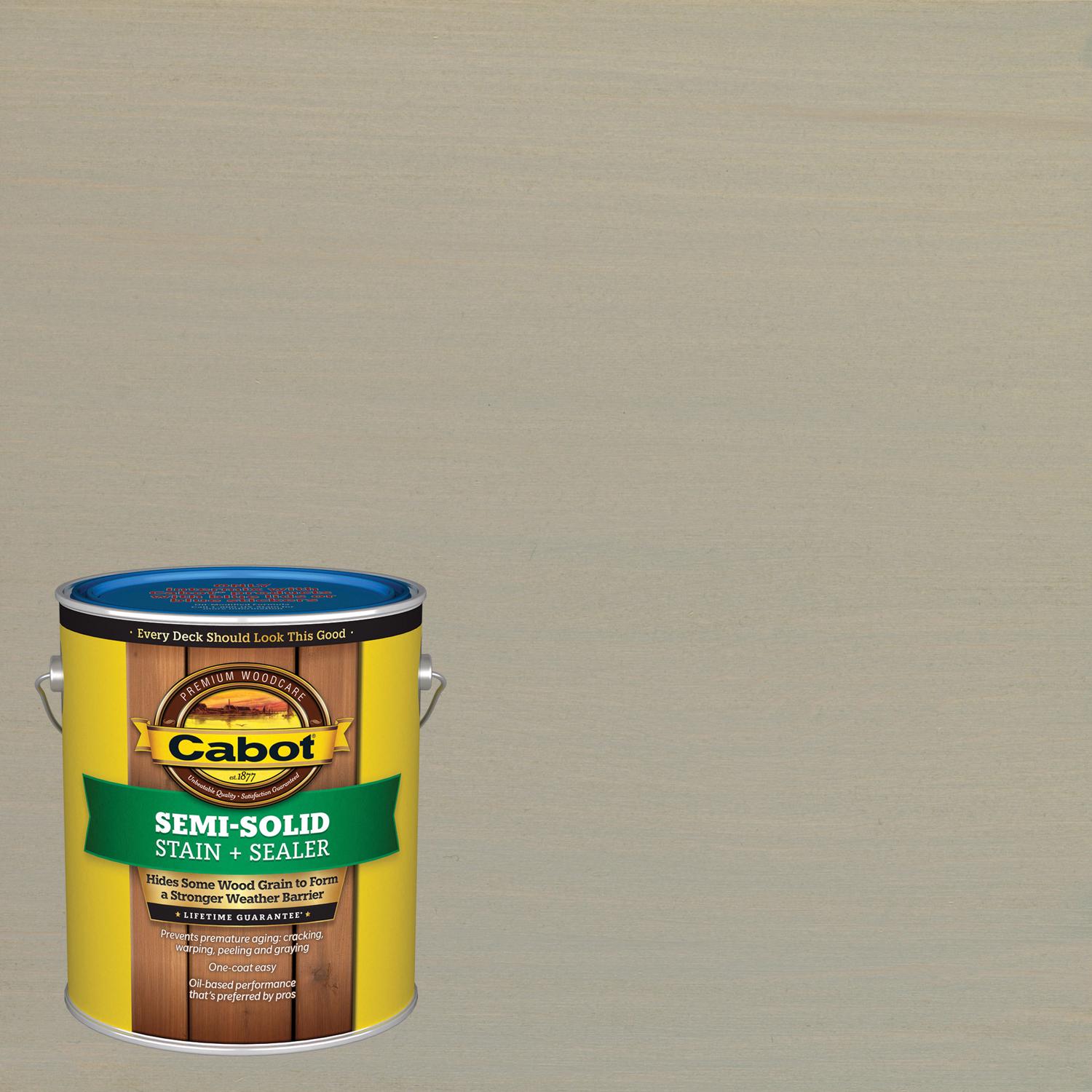 Cabot Semi-Solid Low VOC Semi-Solid Driftwood Gray Oil-Based Deck and Siding Stain 1 gal