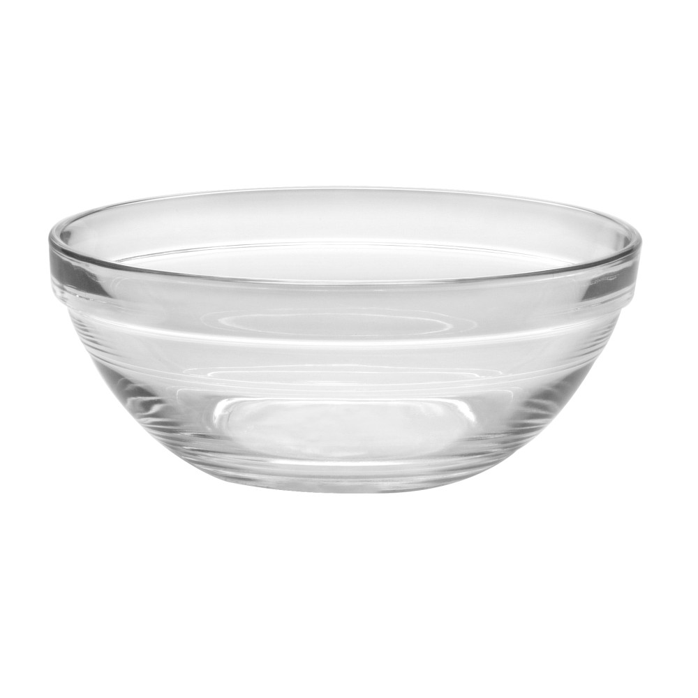 Duralex - Lys Stackable Clear Bowl 14 cm 5.5 inches， Set Of 6