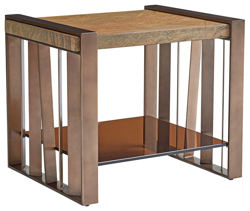 Lexington Zavala Intersect End Table   Transitional   Side Tables And End Tables   by Lexington Home Brands  Houzz