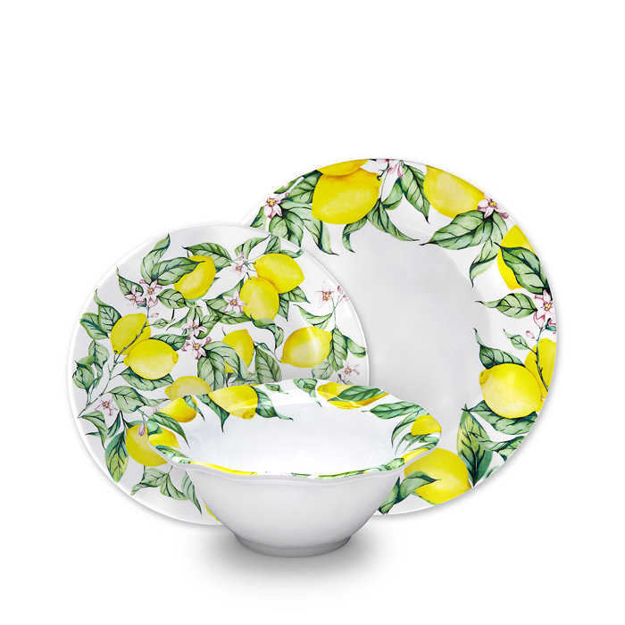 Q Squared Limonata Melamine 12pc Set