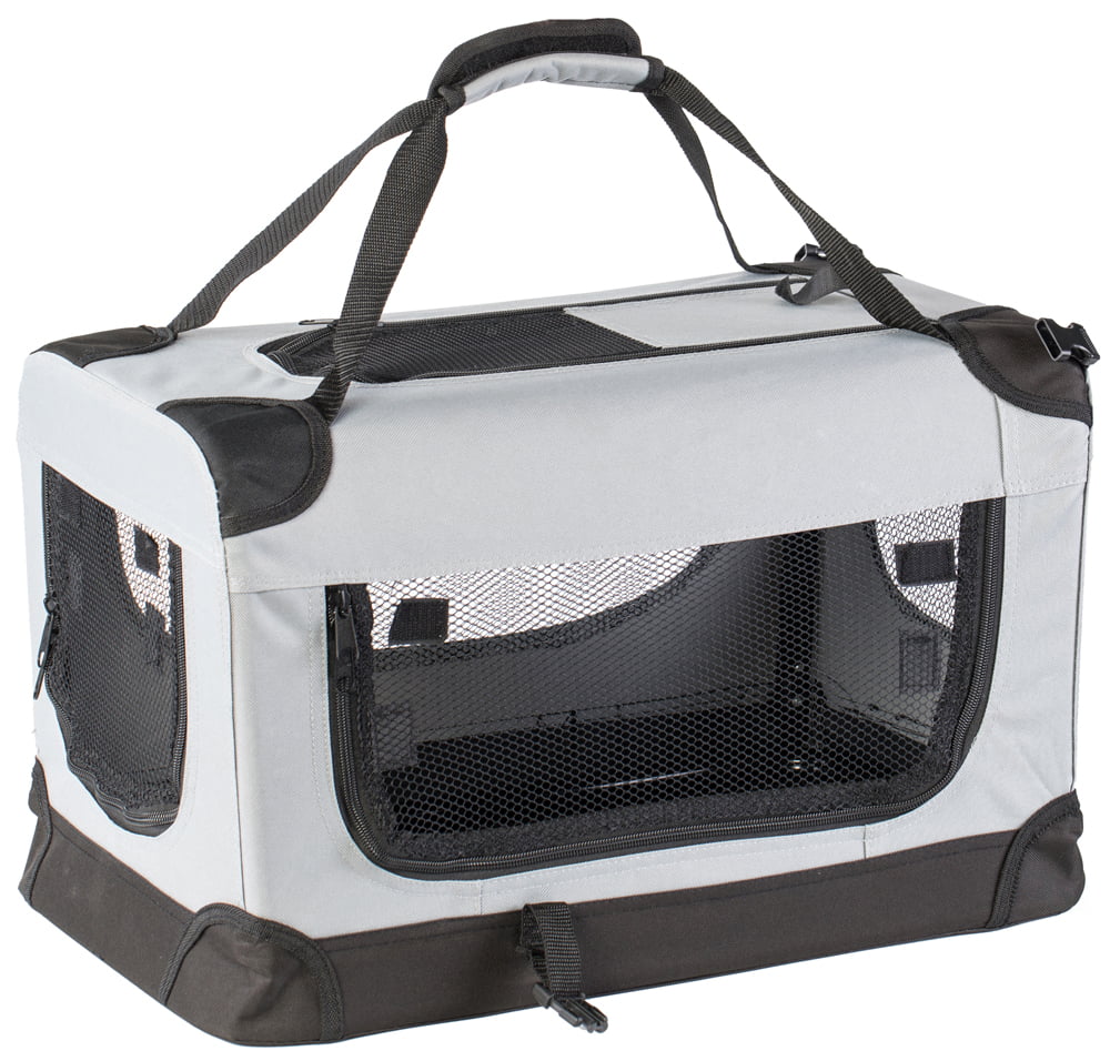 Soft-Sided Mesh Foldable Pet Travel Carrier， Airline Approved Pet Bag for Dogs and Cats