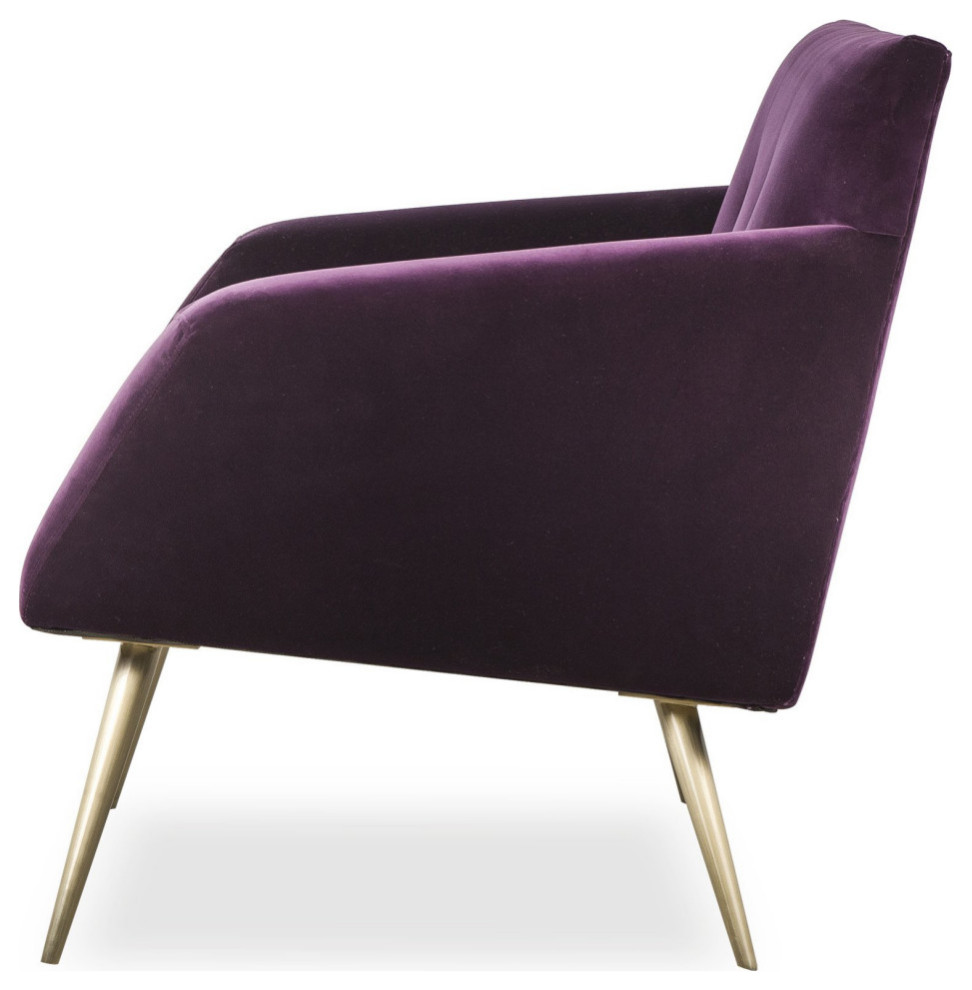 Devina Chair   Midcentury   Armchairs And Accent Chairs   by AED Luxury Home Decor  Houzz