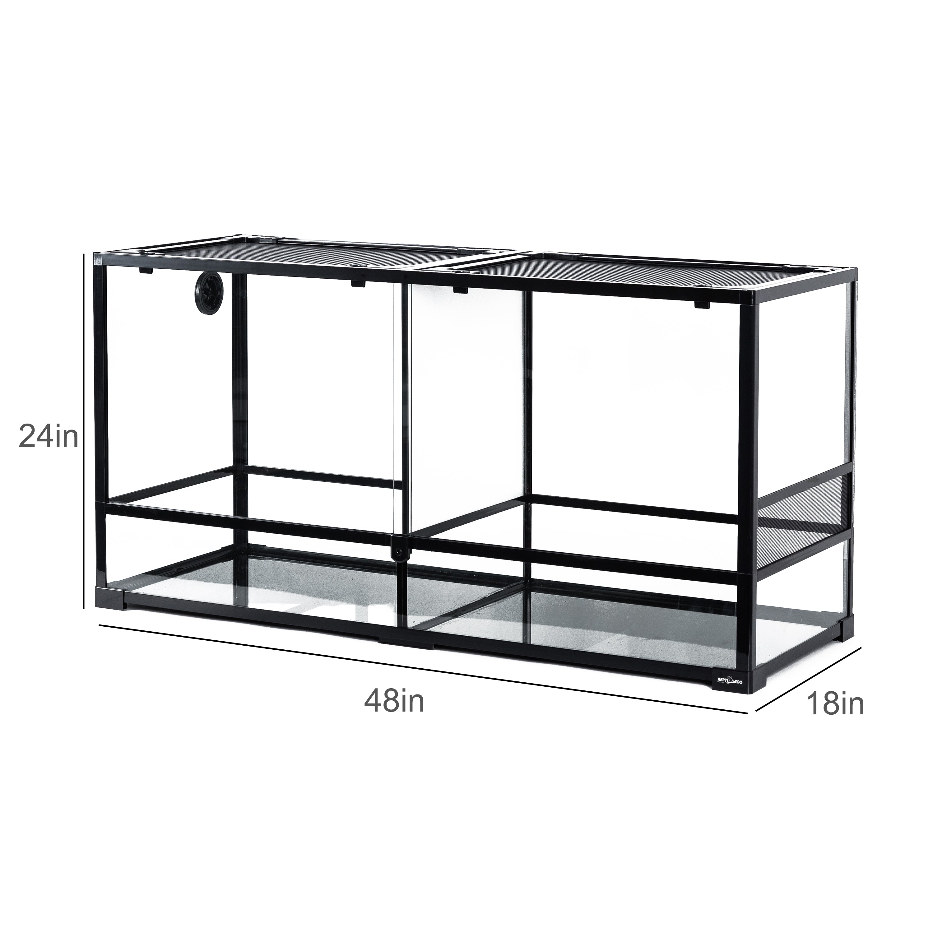 REPTI ZOO 90 Gallon  Large Reptile Divider Terrarium