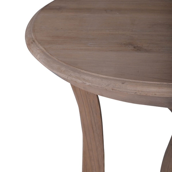 Marion 28-inch Natural Durian Wood Side Table