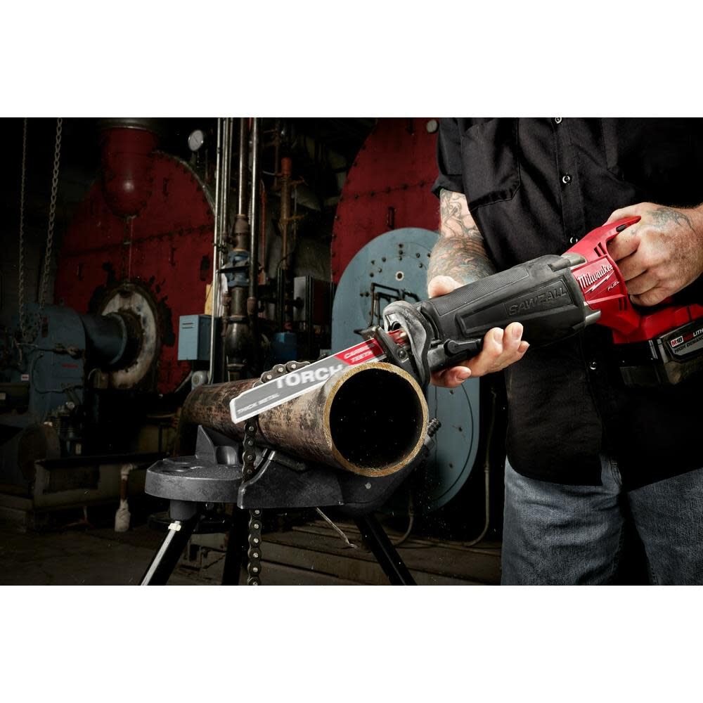 Milwaukee 6 in. 7 TPI THE TORCH Carbide Teeth Metal Cutting SAWZALL Reciprocating Saw Blade 48-00-5501 from Milwaukee