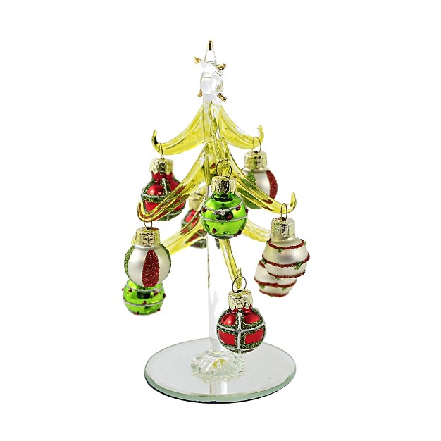 Holiday Ball Christmas Tree Star Glittered Gold Crest Distributing Decorative Figurines