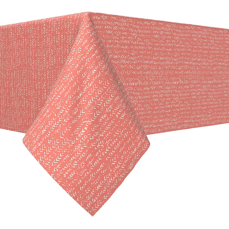 Rectangular Tablecloth， 100% Cotton， 60x104， Coral Batik Design