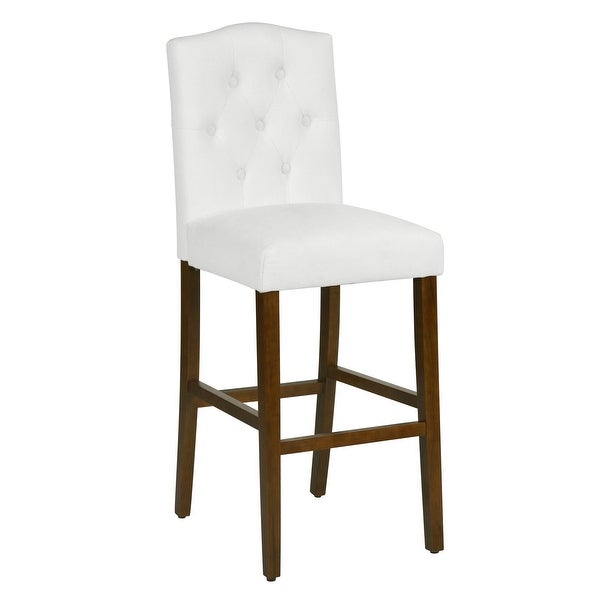 Set of 2 Traditional Upholstered High Stools，