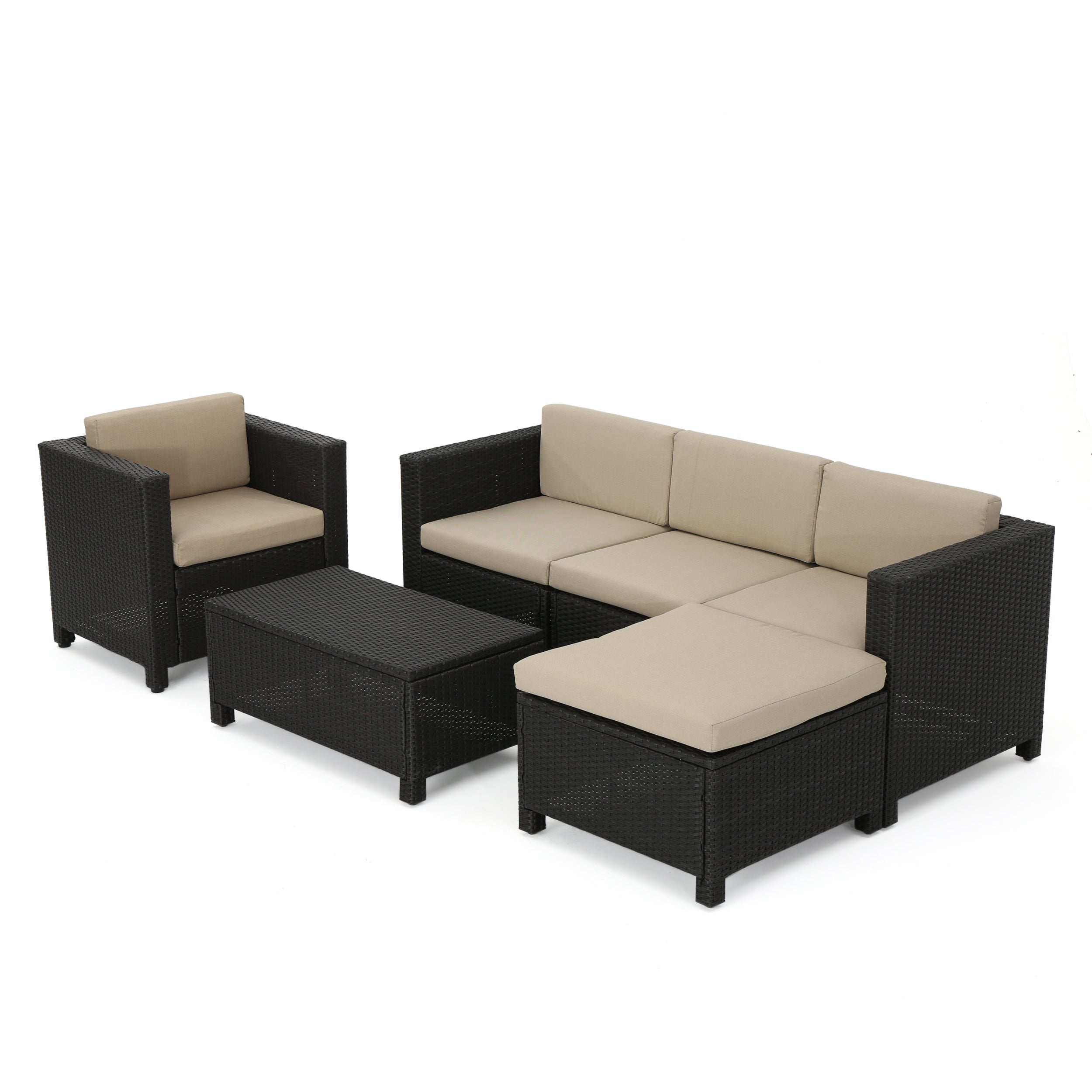 Venice 4-5-Seater Outdoor Sectional with Coffee Table