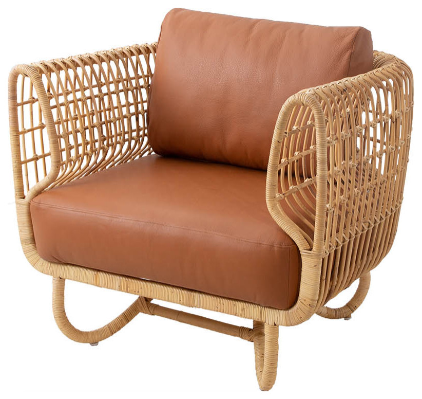 Cane line Nest lounge chair INDOOR  74211RU   Tropical   Armchairs And Accent Chairs   by Morning Design Group  Inc  Houzz