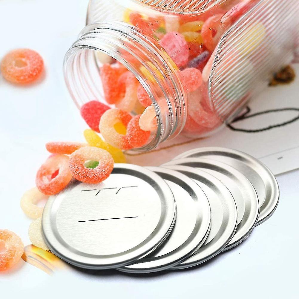 Canning Lids Regular Mouth For Ball/kerr Jars， Split-type Metal Jar Lids With Silicone Seals， Silve