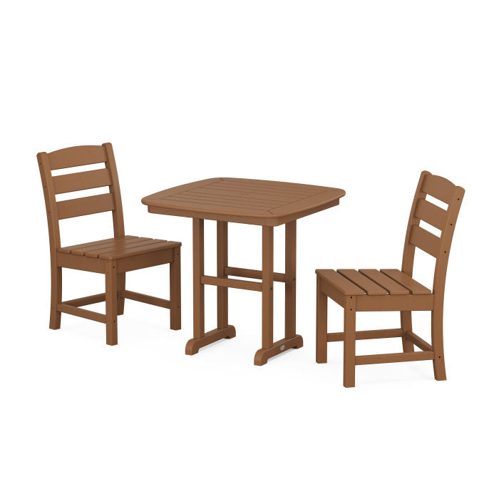 Polywood Lakeside Side Chair 3-Piece Dining Set PWS1213-1