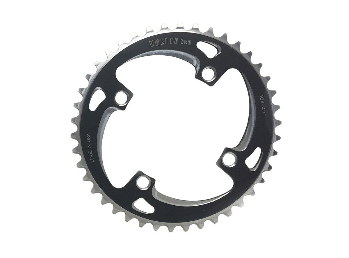 Vuelta SE Flat Alloy Chainring - Black