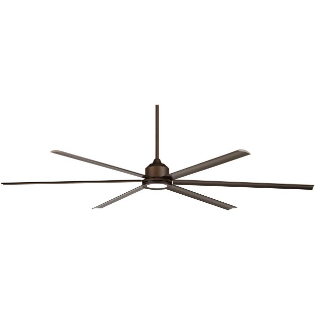 Casa Vieja Bravo Modern Industrial Large Indoor Outdoor Ceiling Fan With Led Light Remote Oil Rubbed Bronze Damp Rated For Patio Exterior House