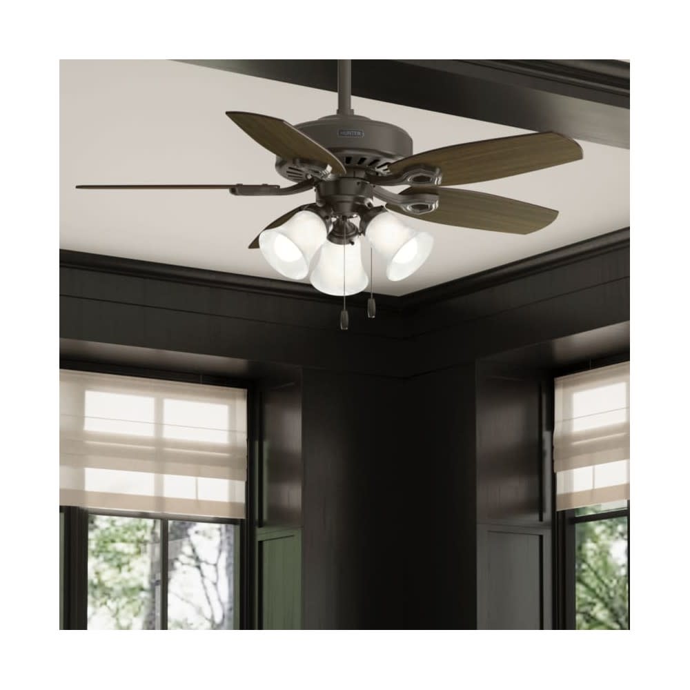 Hunter Builder Ceiling Fan 42 New Bronze Brazilian Cherry ;