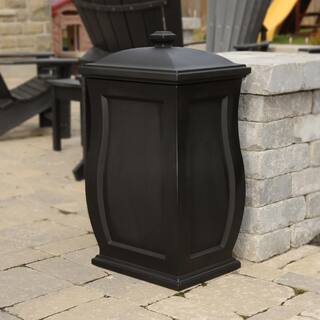 Mayne Mansfield 22 Gal. Polyethylene Black Storage Bin 5861-B