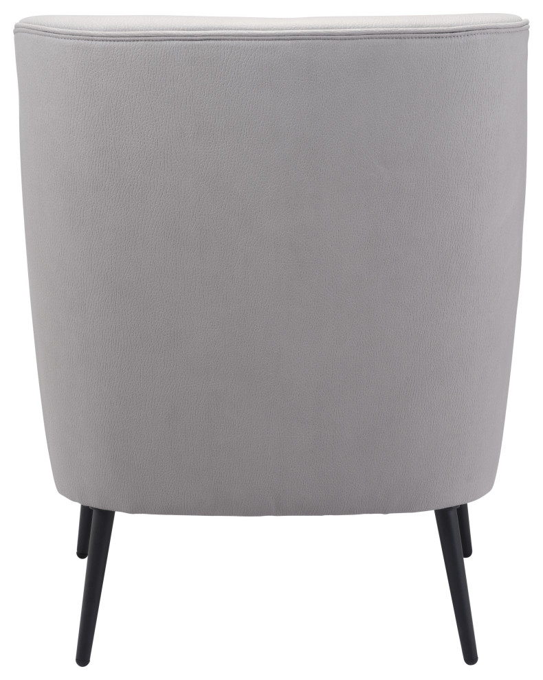 Ontario Accent Chair Gray   Midcentury   Armchairs And Accent Chairs   by Furniture East Inc.  Houzz