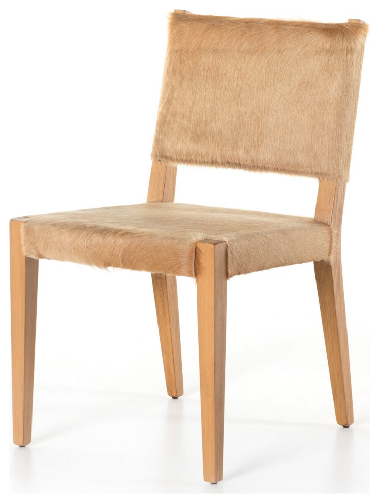 Villa Dining Chair  Light Hair On Hide   Contemporary   Dining Chairs   by Four Hands  Houzz