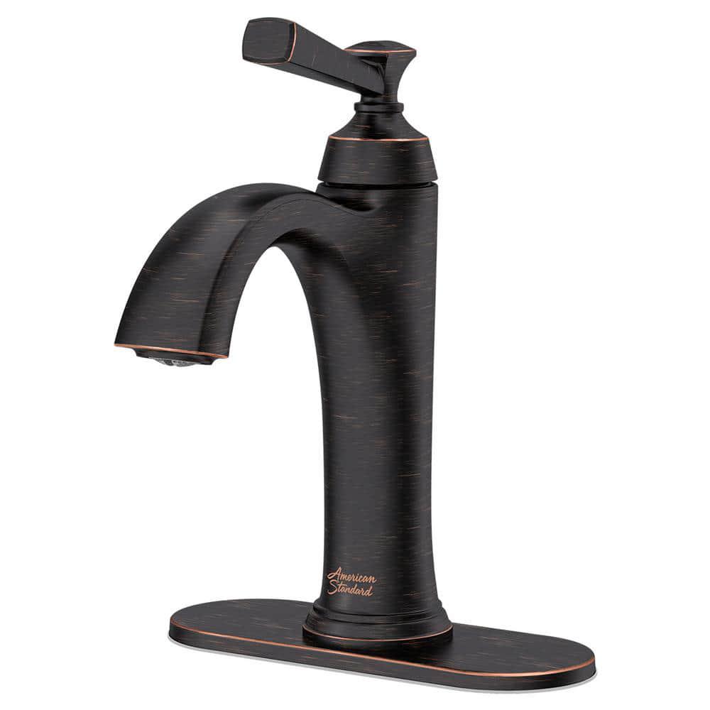 American Standard Rumson Single Hole SingleHandle Bathroom Faucet in Legacy Bronze