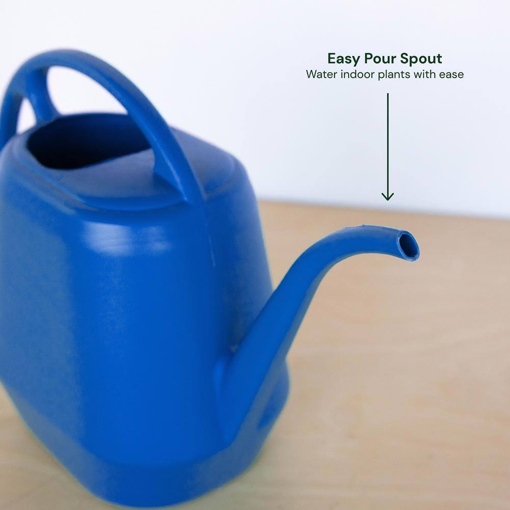 Bloem Aqua Rite 1.1 Gal. (144 fl. oz.) Classic Blue Watering Can JW41-33