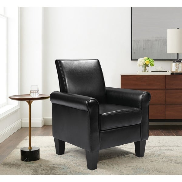 Modern PU leather Accent Chairs Armchair for Reading， Living Room