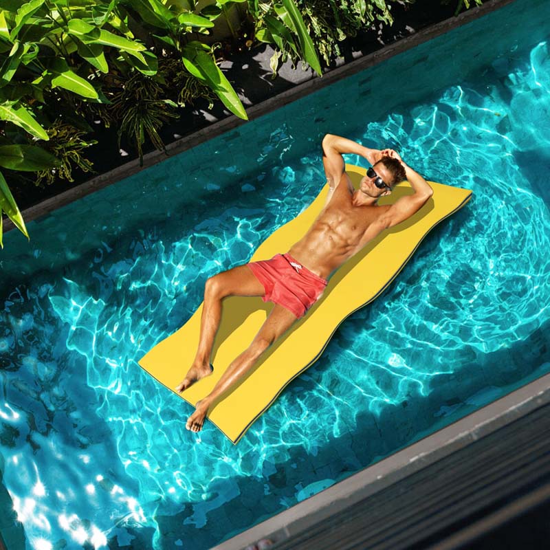 Personal Floating Oasis 3-Layer XPE Foam Water Pad/Pool Mat/Lounger Floating Island for River Lake Ocean