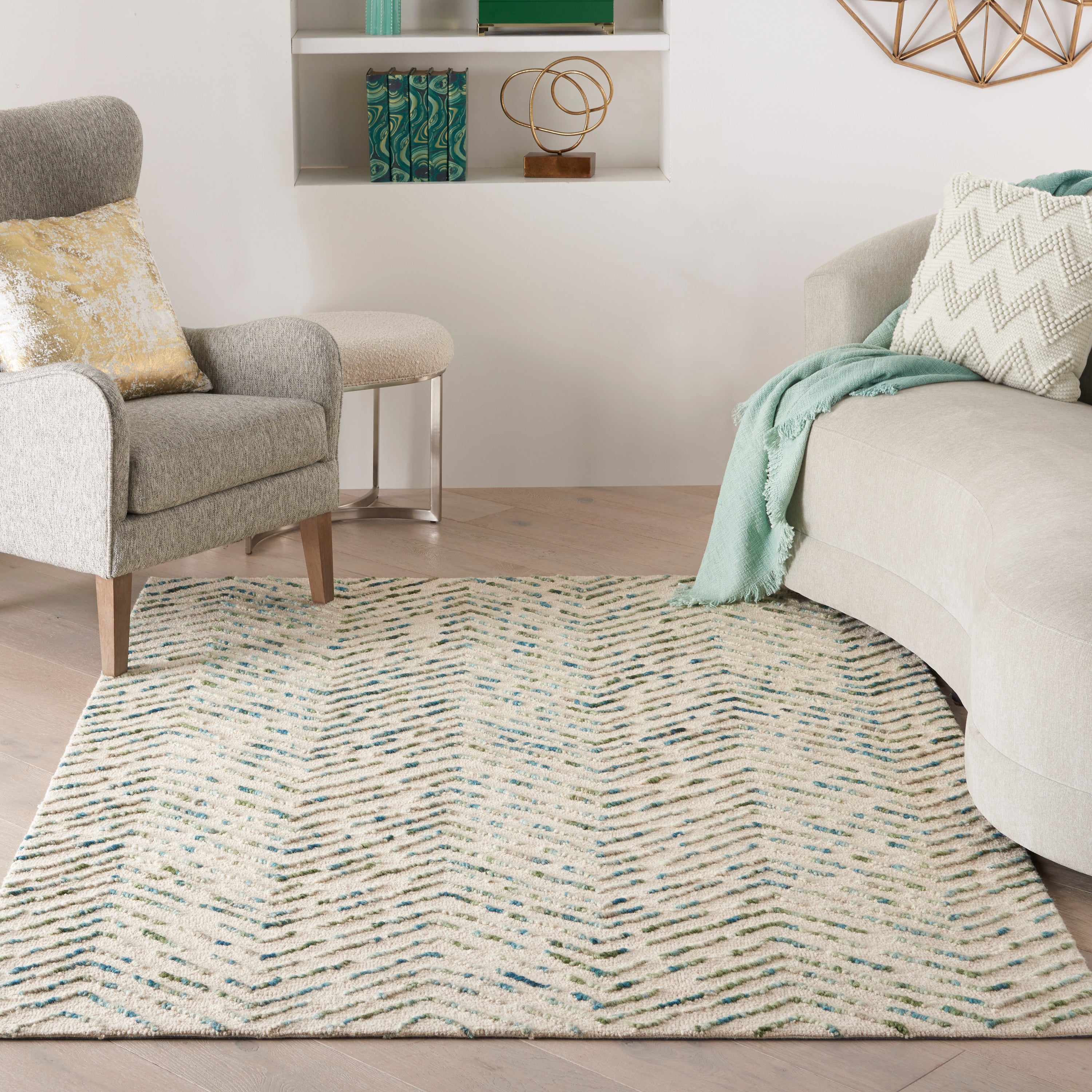 Colorado Ivory/Green Rug