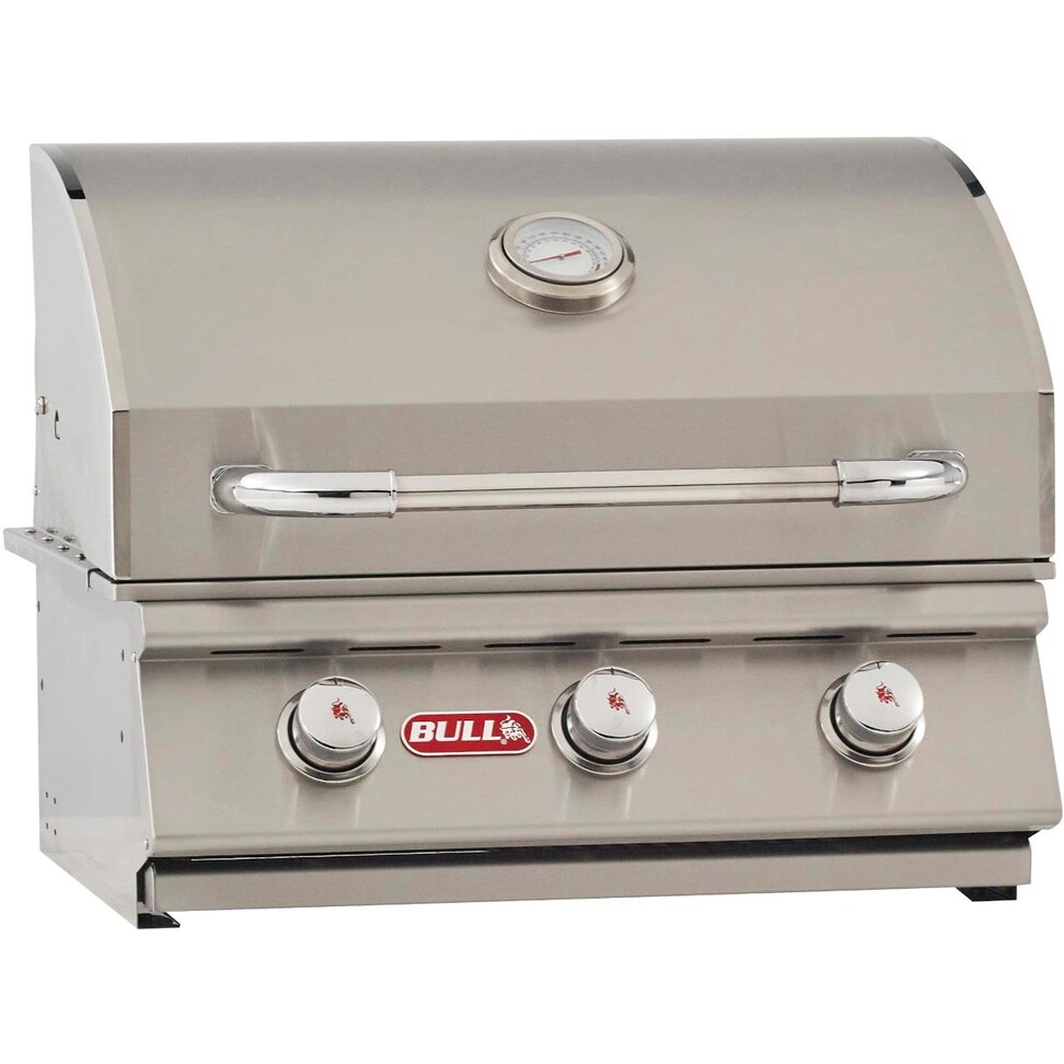 Bull Steer Premium 25-Inch 3-Burner Built-In Natural Gas Grill