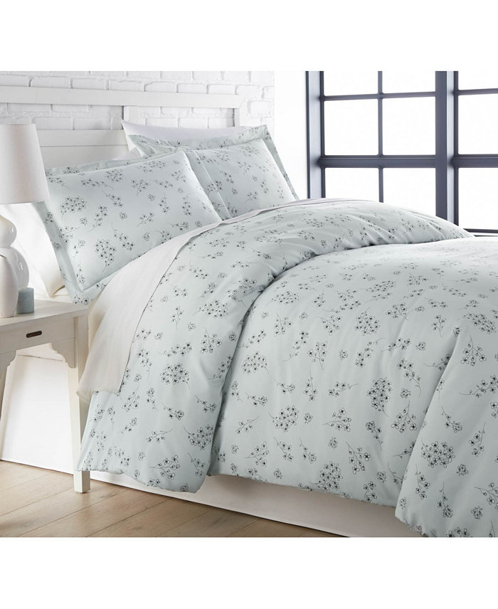 Southshore Fine Linens Sweet Florals Ultra Soft 3 Pc. Duvet Cover Set， Twin Twin XL