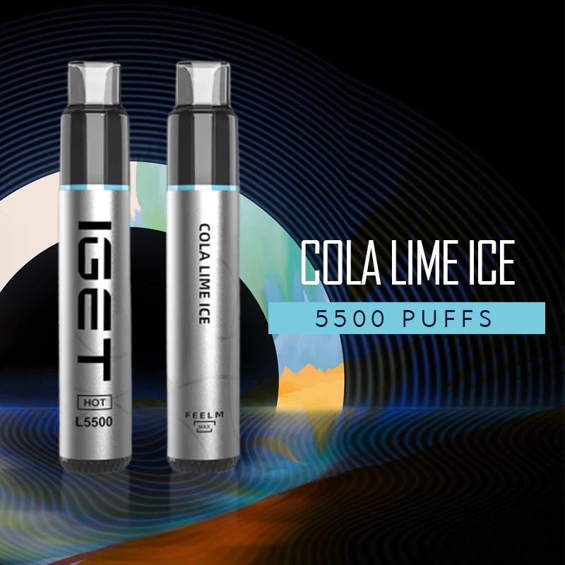 IGET HOT COLA LIME ICE – 5500 PUFFS